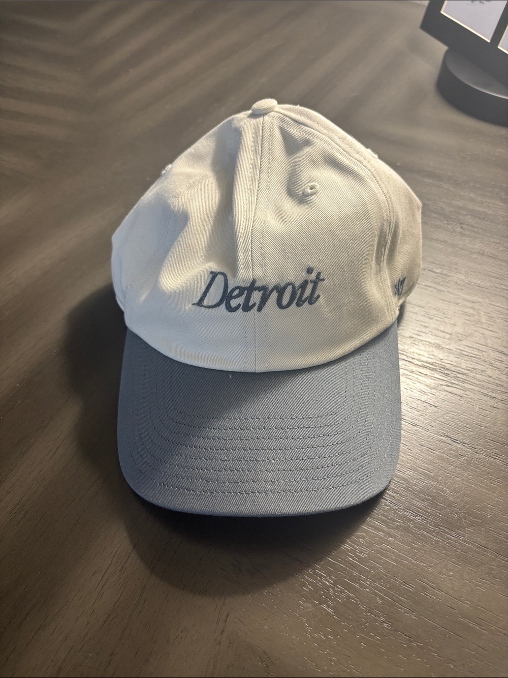 Detroit Two-Tone Baseball Cap - White and Blue